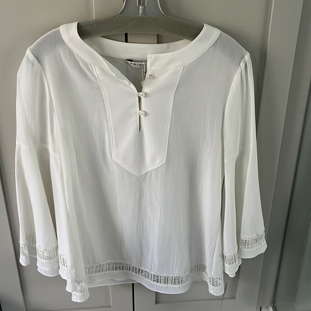 Trina Turk white tunic